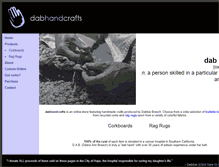 Tablet Screenshot of dabhandcrafts.com